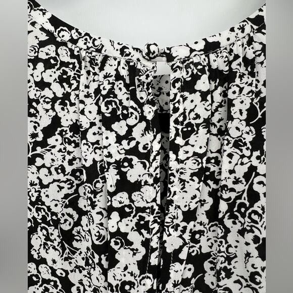 🆕 NWT Everlane The Gathered Neck Top Blouse Floral Flower Capped Sleeve Sz XXS - Picture 14 of 16